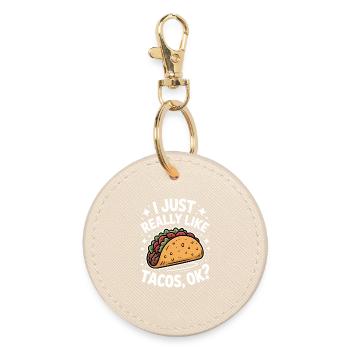 Taco Disant Cuisine Mexicaine Blague Taco Cadeau - Porte-clés rond - huître - Devant