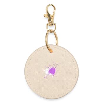 Des éclaboussures de couleur semblables à celles de l’aquarelle - Porte-clés rond - huître - Devant