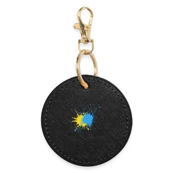 Creative Color Strike Design - Round Keyring - black - Front