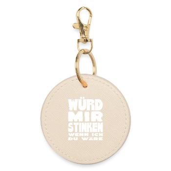 Would Me Stink Saying Shirt for Humor - Round Keyring - oyster - Front