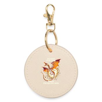 Aggro pulled – votre problème | Dragon Pixel Art - Porte-clés rond - huître - Devant