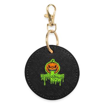 Halloween is now ! - Round Keyring - black - Front