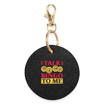 Jeu de bingo Talk Bingo To Me Bingo - Porte-clés rond - noir - Devant