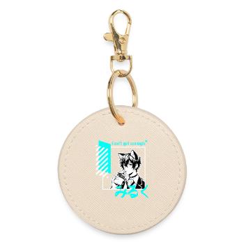 Je ne peux pas en avoir assez de lait Catboy Femboy Anime Manga - Porte-clés rond - huître - Devant
