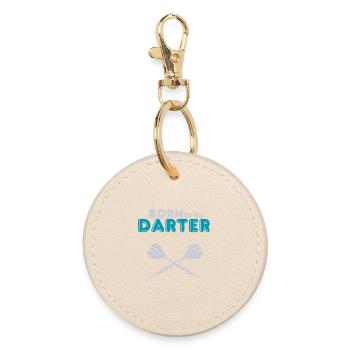 Born to be Darter Shirt - Round Keyring - oyster - Front