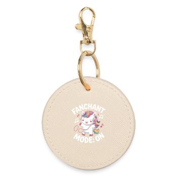 K-Pop Fanchant Korea Music - Round Keyring - oyster - Front