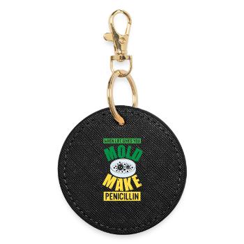 Biology Teacher Biologist Microbiology Biologist - Round Keyring - black - Front