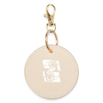 Cor Instrument de musique - Porte-clés rond - huître - Devant