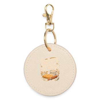 Baker Saying Bakers We Knead The Dough Bread Dough - Round Keyring - oyster - Front