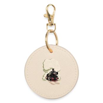 Railway Enjoy life to the fullest Railway - Round Keyring - oyster - Front