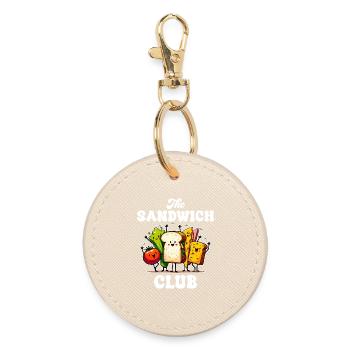 The Cartoon Club Sandwich - Round Keyring - oyster - Front