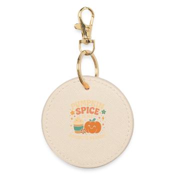 Pumpkin Spice Is My Favorite Season funny coffee - Porte-clés rond - huître - Devant