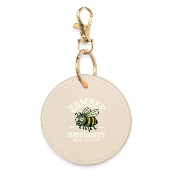 Zombee University - Round Keyring - oyster - Front