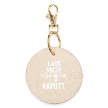 Let me go! I can do this oh broken - Round Keyring - oyster - Front
