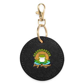 Frog Catcher Grandmaster Frog Snagger Frog - Porte-clés rond - noir - Devant