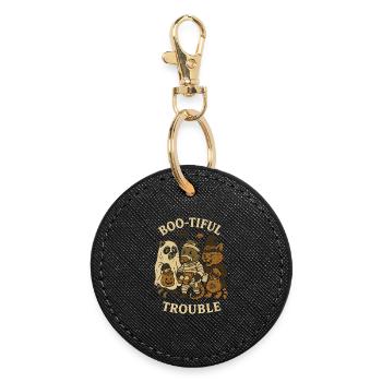 Boo-Tiful Trouble Halloween Costume Fun - Porte-clés rond - noir - Devant