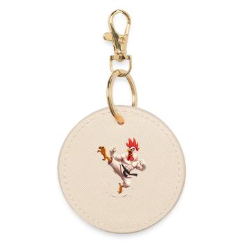 Karaté du coq de combat - Porte-clés rond - huître - Devant