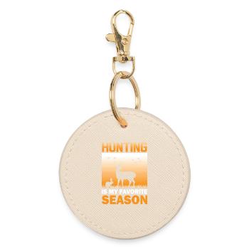Hunter Gift Hunting Hunting Hunter Exam - Round Keyring - oyster - Front