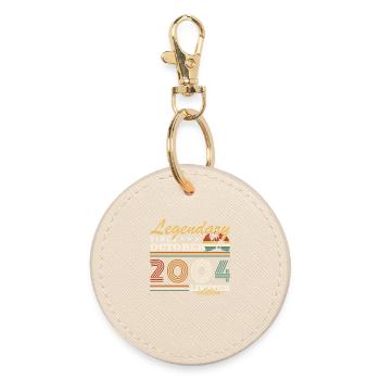 Oktober 2004 Vintage Retro Geburtstagsgeschenk - Runder Schlüsselanhänger - Auster - Vorne