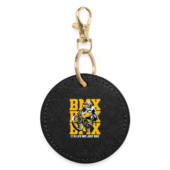 BMX Life – pas seulement un vélo - Porte-clés rond - noir - Devant