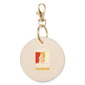 Cadeau drôle de menuisier - Porte-clés rond - huître - Devant
