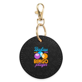 Jeu de bingo Badass Player Bingo - Porte-clés rond - noir - Devant