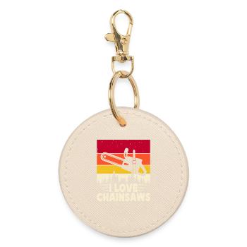 Cadeau drôle de menuisier - Porte-clés rond - huître - Devant
