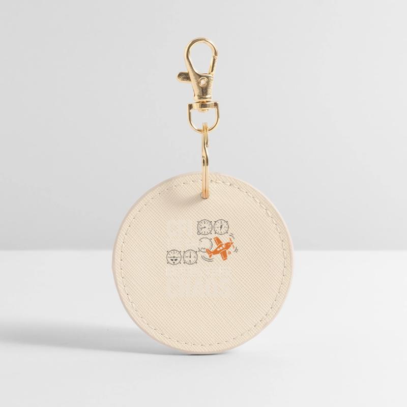 Flight Instructor Cfi Pilot Aviation Instructor Round Keyring
