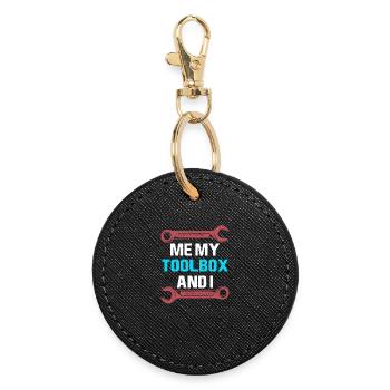 Mechanical Engineering Mechanical Engineer - Round Keyring - black - Front