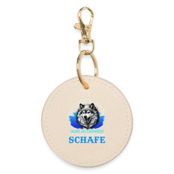 Wolf Spirit DEIN GRÖSSTER FEHLER Lustiges - Runder Schlüsselanhänger - Auster - Vorne