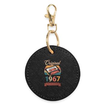 Original 1967 Limited Edition Birthday Gift - Round Keyring - black - Front