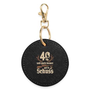 Jäger 40e anniversaire Chasse 40 ans en pleine forme - Porte-clés rond - noir - Devant