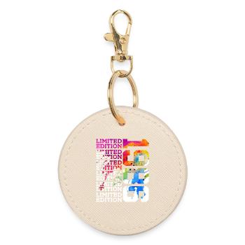 LIMITED EDITION 1986 40 YEARS 40TH BIRTHDAY - Round Keyring - oyster - Front
