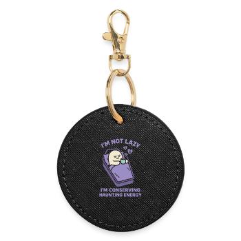 Effrayant Doux Pastel Goth Kawaii Halloween Mignon - Porte-clés rond - noir - Devant
