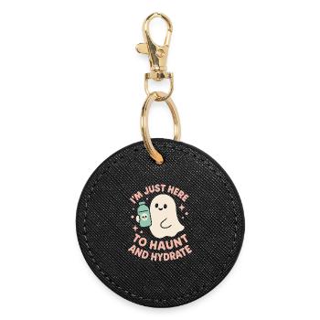 Gruseliges Süßes Pastell Goth Kawaii Halloween Süß - Runder Schlüsselanhänger - Schwarz - Vorne
