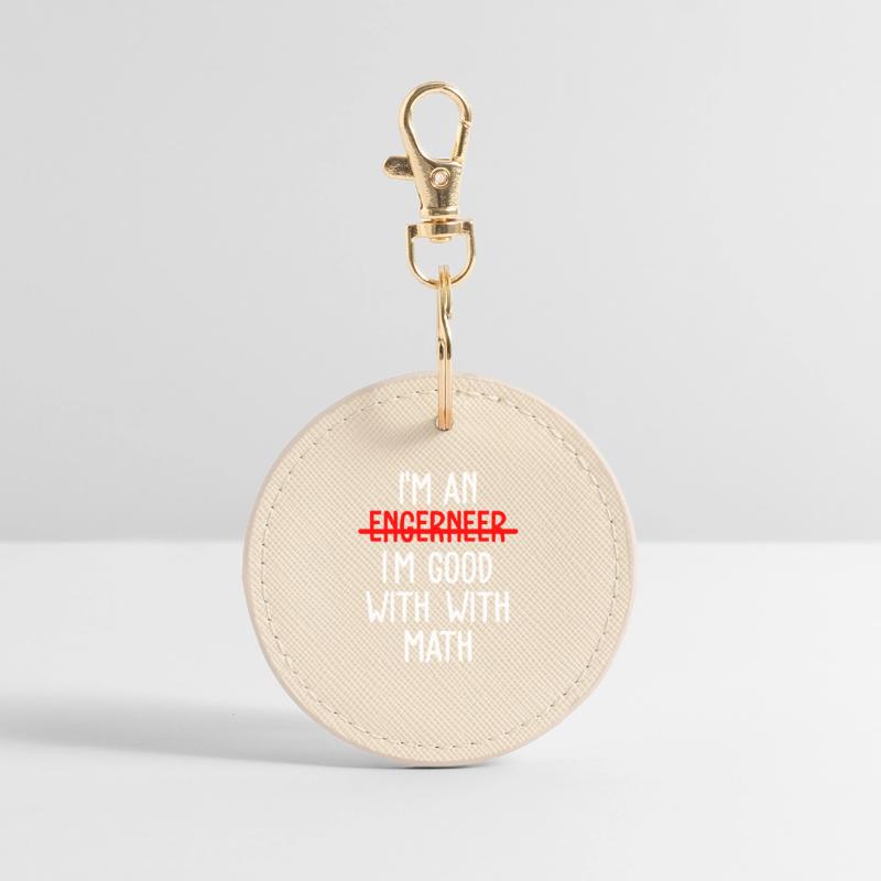 Math Math Math Teacher Mathematician Round Keyring