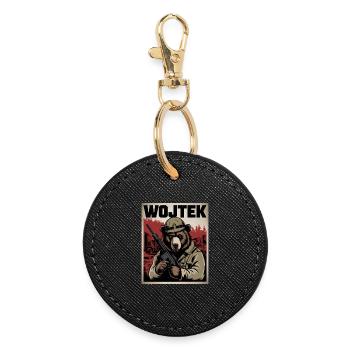 Wojtek L’ours héros de guerre - Porte-clés rond - noir - Devant