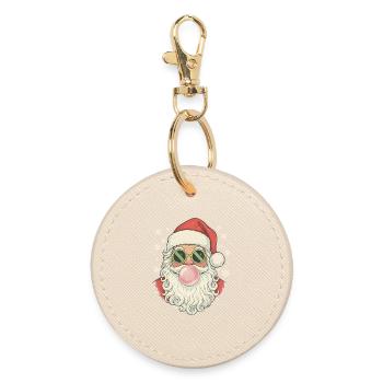 Gomme à mâcher du Père Noël - Porte-clés rond - huître - Devant
