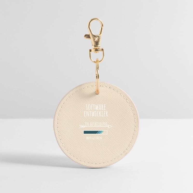 Computer Science Studies Profession Software Developer Round Keyring