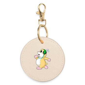 Hamster Jogger Jogging Sports - Porte-clés rond - huître - Devant
