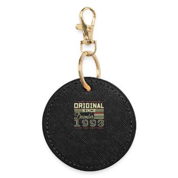 27th Birthday | Original December 1998 - Round Keyring - black - Front