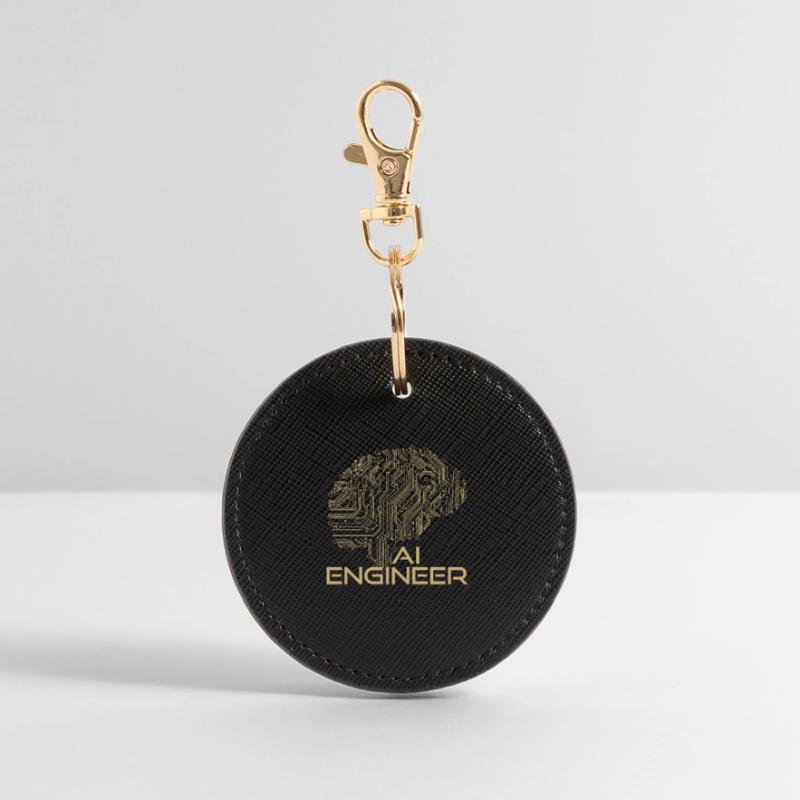 AI Engineer – Artificial Intelligence & Technology Round Keyring