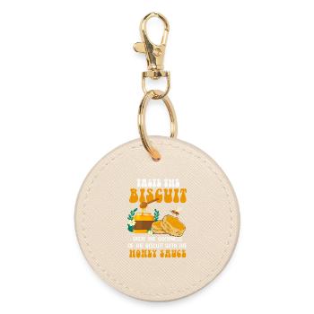 Biscuit au miel Délice d’abeille - Porte-clés rond - huître - Devant