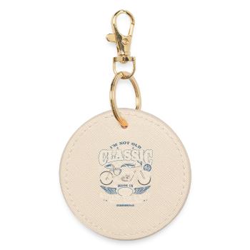1966 Vintage Anniversaire Moto Cadeau - Porte-clés rond - huître - Devant