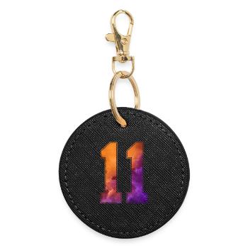 NO. 11 NUMBER 11 COLLEGE 11TH BIRTHDAY - Round Keyring - black - Front