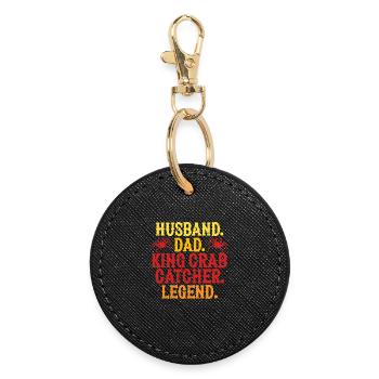 Crabe royal d’Alaska Père Mari - Porte-clés rond - noir - Devant
