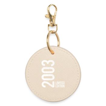 22nd Birthday Man Woman 22 Years 2003 Birthday - Round Keyring - oyster - Front