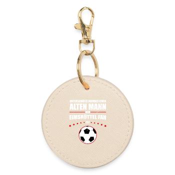 Old Man - Eimsbüttel Football Fan | Retro - Round Keyring - oyster - Front