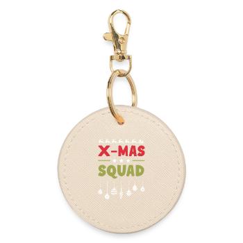 Escouade de Noël - Porte-clés rond - huître - Devant