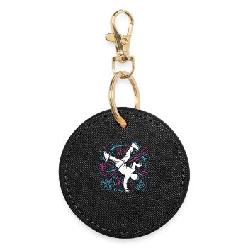 Breakdance Explosion – Danse streetstyle - Porte-clés rond - noir - Devant